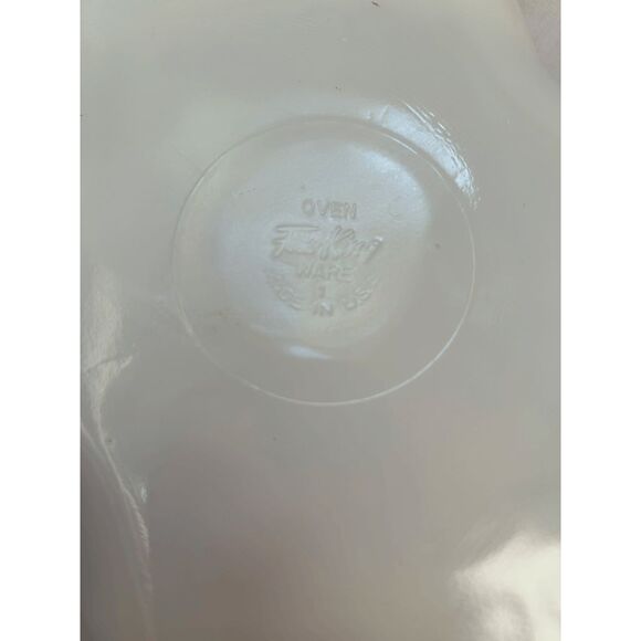 Vintage Fire King Milk Glass Three Section Platter Set, Gold Trim, Made in USA - Picture 2 of 8